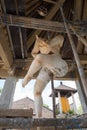 Ogoh Ogoh statue being created by Hindu Bali villagers in preparation for Pengrupukan night. Bali, Indonesia Ã¢â¬â March 9 2018